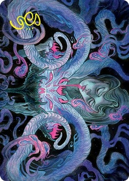 Image for Demonic Bargain Art Card (Gold-Stamped Signature) (Art Series: Innistrad: Crimson Vow) (30) - Magic: The Gathering