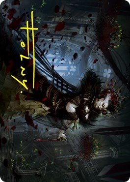 Image for Falkenrath Forebear Art Card (Gold-Stamped Signature) (Art Series: Innistrad: Crimson Vow) (33) - Magic: The Gathering