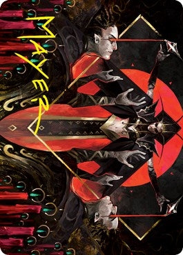 Image for Gift of Fangs Art Card (Gold-Stamped Signature) (Art Series: Innistrad: Crimson Vow) (34) - Magic: The Gathering