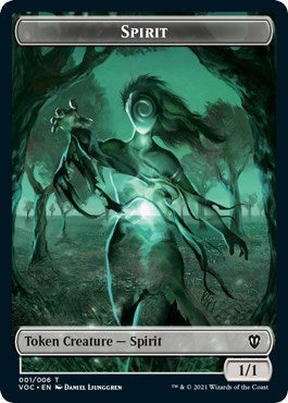Image for Spirit (001) // Spirit (002) Double-sided Token (Commander: Innistrad: Crimson Vow) (1 // 2) - Magic: The Gathering