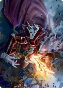 Image for Flame-Blessed Bolt Art Card (Art Series: Innistrad: Crimson Vow) (44) - Magic: The Gathering