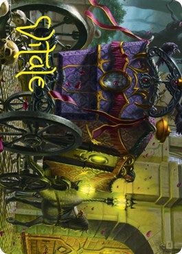 Image for Honeymoon Hearse Art Card (Gold-Stamped Signature) (Art Series: Innistrad: Crimson Vow) (45) - Magic: The Gathering