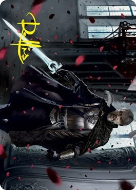 Image for Odric, Blood-Cursed Art Card (Gold-Stamped Signature) (Art Series: Innistrad: Crimson Vow) (64) - Magic: The Gathering