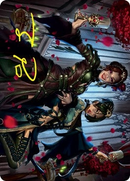 Image for Falkenrath Celebrants (73/81) Art Card (Gold-Stamped Signature) (Art Series: Innistrad: Crimson Vow) (73) - Magic: The Gathering