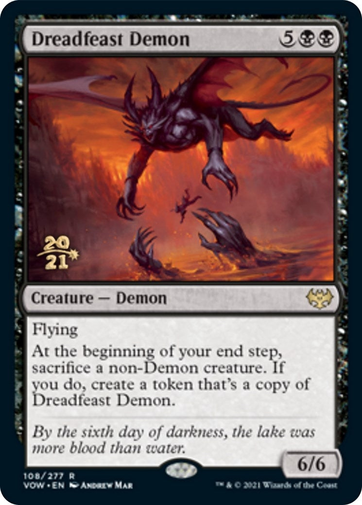 Image for Dreadfeast Demon (Prerelease Cards) (108) - Magic: The Gathering