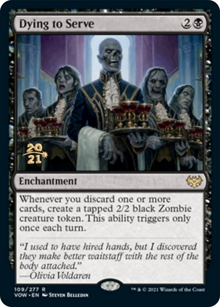 Image for Dying to Serve (Prerelease Cards) (109) - Magic: The Gathering