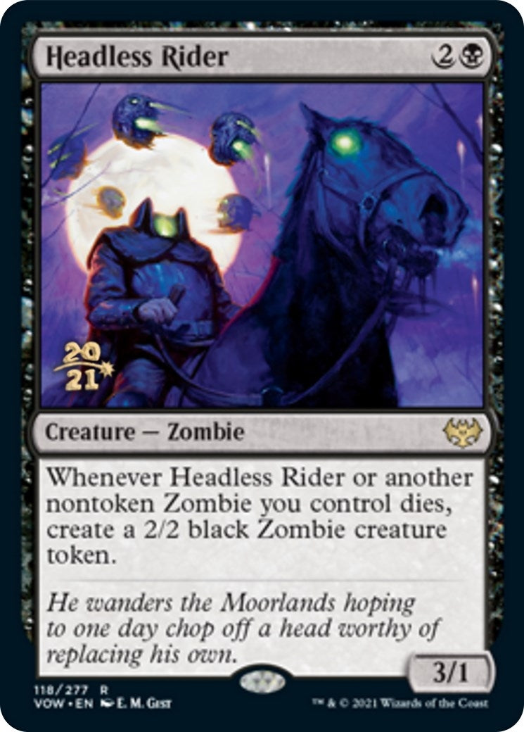 Image for Headless Rider (Prerelease Cards) (118) - Magic: The Gathering