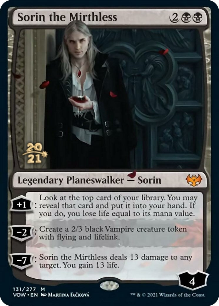 Image for Sorin the Mirthless (Prerelease Cards) (131) - Magic: The Gathering