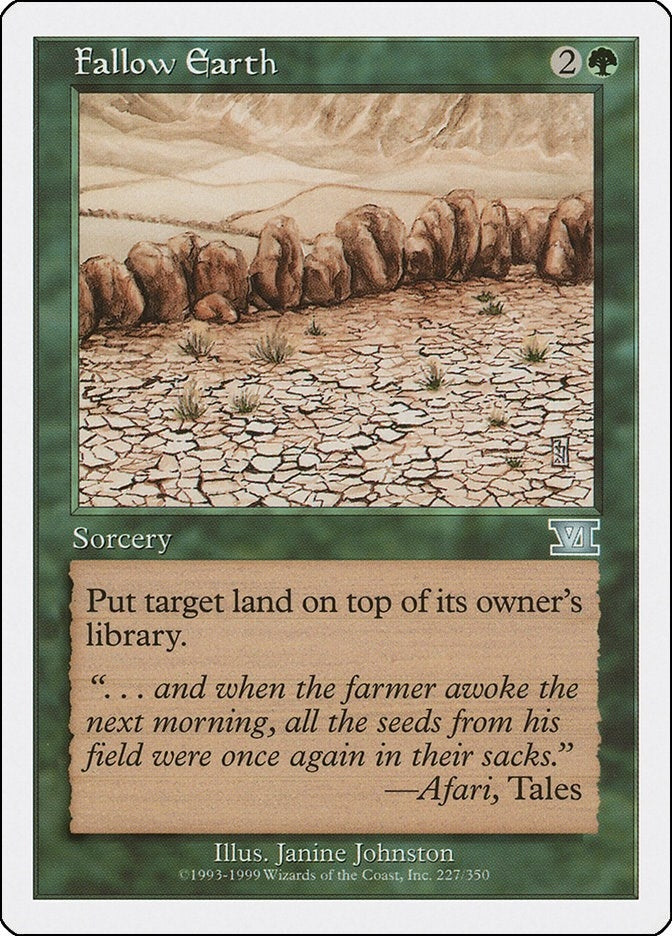 Image for Fallow Earth (Classic Sixth Edition) (227) - Magic: The Gathering