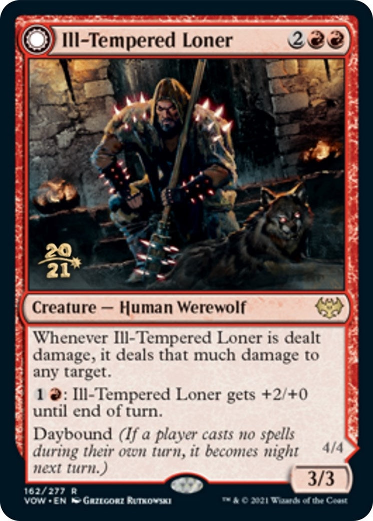 Image for Ill-Tempered Loner (Prerelease Cards) (162) - Magic: The Gathering