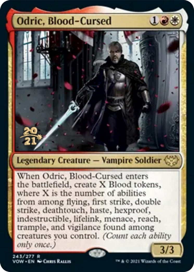 Image for Odric, Blood-Cursed (Prerelease Cards) (243) - Magic: The Gathering