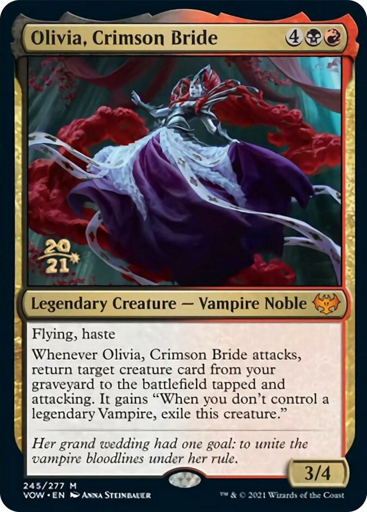 Image for Olivia, Crimson Bride (Prerelease Cards) (245) - Magic: The Gathering
