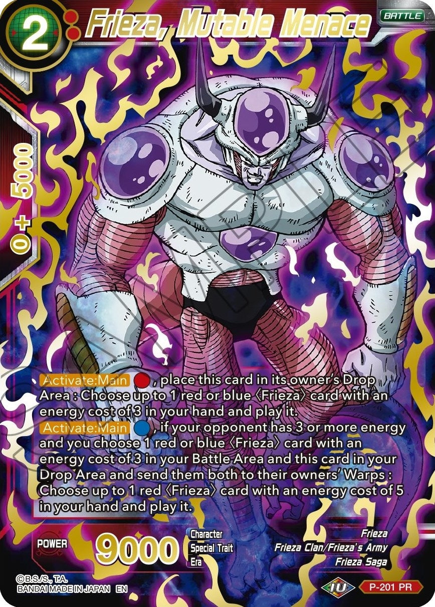 Image for Frieza, Mutable Menace (Gold Stamped) (Mythic Booster) (P-201) - Dragon Ball Super: Masters