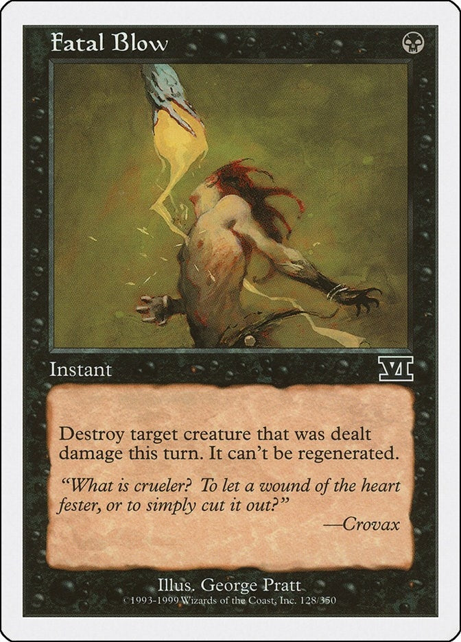 Image for Fatal Blow (Classic Sixth Edition) (128) - Magic: The Gathering