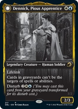 Image for Dennick, Pious Apprentice (Innistrad: Double Feature) (217) - Magic: The Gathering