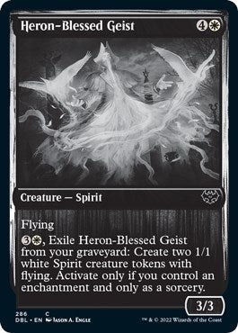 Image for Heron-Blessed Geist (Innistrad: Double Feature) (286) - Magic: The Gathering