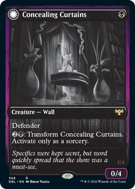 Image for Concealing Curtains (Innistrad: Double Feature) (368) - Magic: The Gathering