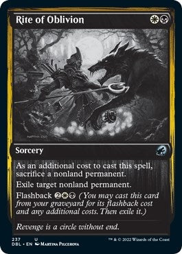 Image for Rite of Oblivion (Innistrad: Double Feature) (237) - Magic: The Gathering
