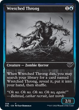 Image for Wretched Throng (Innistrad: Double Feature) (358) - Magic: The Gathering