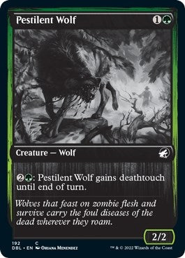 Image for Pestilent Wolf (Innistrad: Double Feature) (192) - Magic: The Gathering