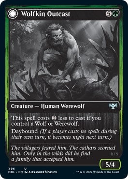 Image for Wolfkin Outcast (Innistrad: Double Feature) (496) - Magic: The Gathering