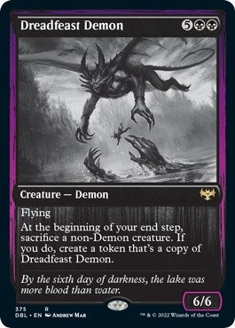 Image for Dreadfeast Demon (Innistrad: Double Feature) (375) - Magic: The Gathering