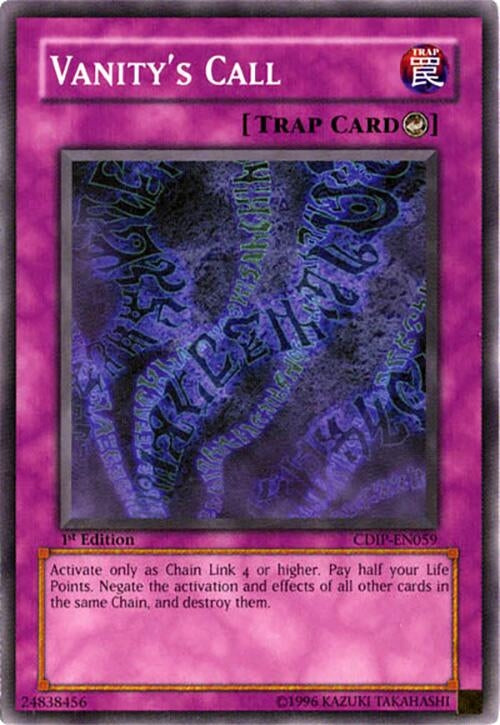 Image for Vanity's Call (Cyberdark Impact) (CDIP-EN059) - YuGiOh