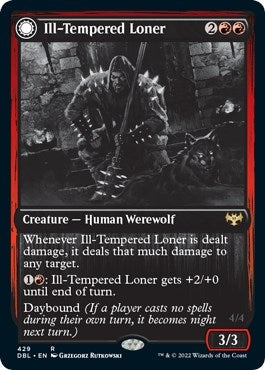 Image for Ill-Tempered Loner (Innistrad: Double Feature) (429) - Magic: The Gathering
