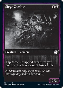 Image for Siege Zombie (Innistrad: Double Feature) (121) - Magic: The Gathering
