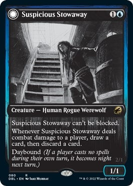 Image for Suspicious Stowaway (Innistrad: Double Feature) (80) - Magic: The Gathering