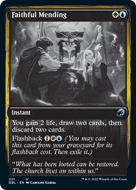 Image for Faithful Mending (Innistrad: Double Feature) (221) - Magic: The Gathering