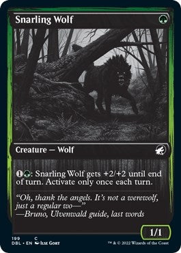 Image for Snarling Wolf (199) (Innistrad: Double Feature) (199) - Magic: The Gathering