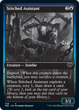 Image for Stitched Assistant (Innistrad: Double Feature) (348) - Magic: The Gathering