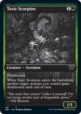 Image for Toxic Scorpion (Innistrad: Double Feature) (491) - Magic: The Gathering