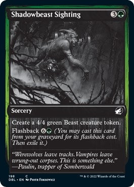 Image for Shadowbeast Sighting (Innistrad: Double Feature) (198) - Magic: The Gathering
