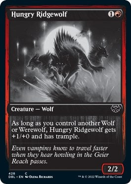 Image for Hungry Ridgewolf (Innistrad: Double Feature) (428) - Magic: The Gathering