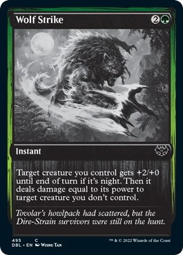 Image for Wolf Strike (Innistrad: Double Feature) (495) - Magic: The Gathering