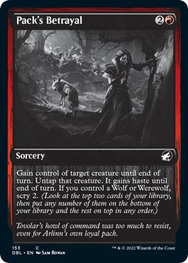Image for Pack's Betrayal (Innistrad: Double Feature) (153) - Magic: The Gathering