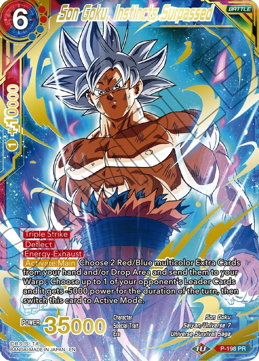 Image for Son Goku, Instincts Surpassed (Gold Stamped) (Mythic Booster) (P-198) - Dragon Ball Super: Masters