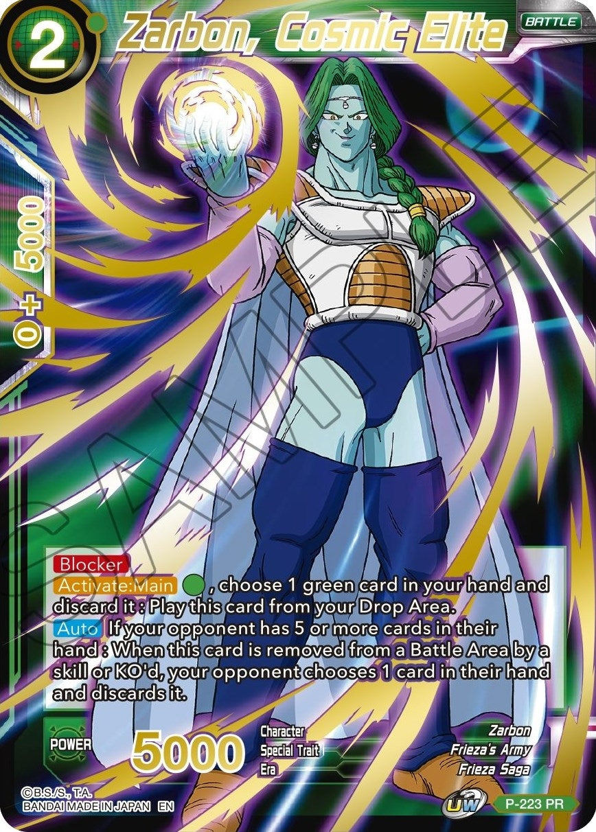 Image for Zarbon, Cosmic Elite (Gold Stamped) (Mythic Booster) (P-223) - Dragon Ball Super: Masters