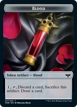 Image for Blood // Boar Double-Sided Token (Innistrad: Crimson Vow) (17 // 12) - Magic: The Gathering