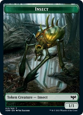 Image for Insect // Wolf (014) Double-Sided Token (Innistrad: Crimson Vow) (13 // 14) - Magic: The Gathering
