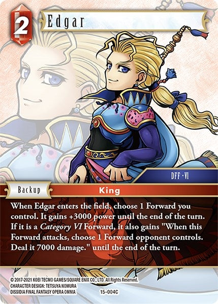 Image for Edgar (Crystal Dominion) (15-004C) - Final Fantasy TCG