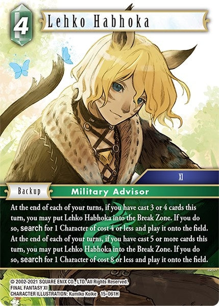 Image for Lehko Habhoka (Crystal Dominion) (15-061H) - Final Fantasy TCG