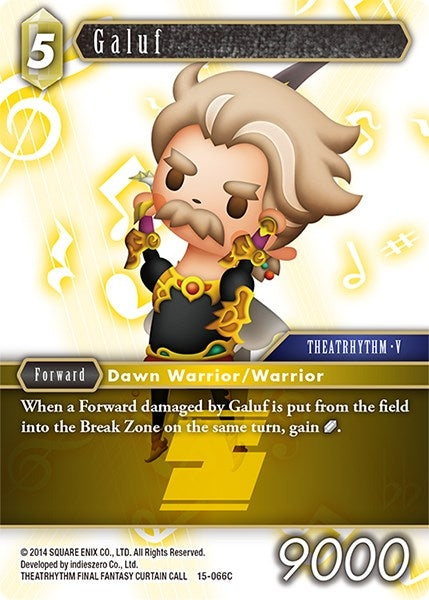 Image for Galuf (Crystal Dominion) (15-066C) - Final Fantasy TCG
