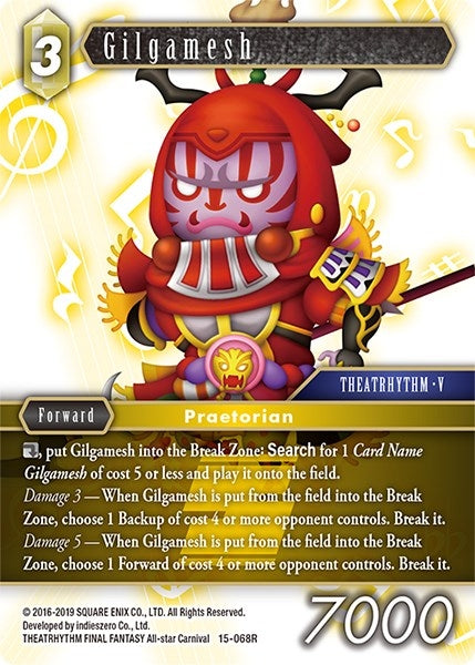 Image for Gilgamesh (Crystal Dominion) (15-068R) - Final Fantasy TCG