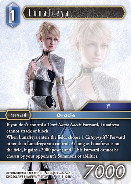 Image for Lunafreya (Crystal Dominion) (15-125R) - Final Fantasy TCG
