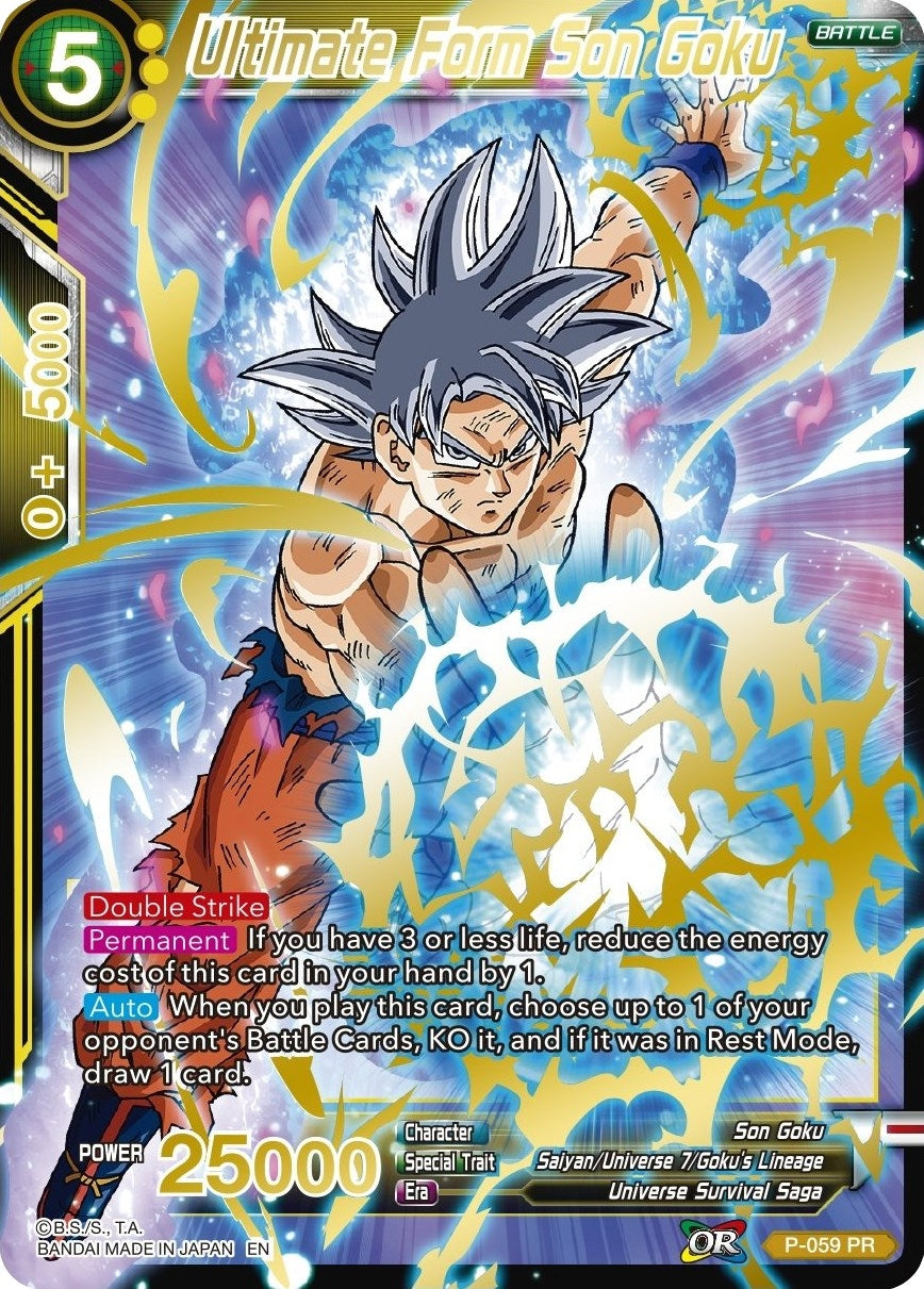 Image for Ultimate Form Son Goku (Gold Stamped) (Mythic Booster) (P-059) - Dragon Ball Super: Masters