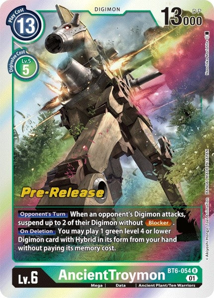 Image for AncientTroymon (BT06_PR) (BT6-054 R) - Digimon Card Game