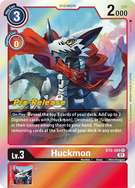 Image for Huckmon (BT06_PR) (BT6-009 R) - Digimon Card Game